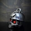Canadian Helmet Skull Diamond - Pewter - Motorcycle Gremlin Bell - Made In USA - SKU BB71-DS