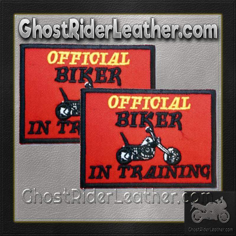 Vest Patches - Two Official Biker In Training - PAT-D610-x2-DL