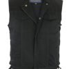 Denim Motorcycle Vest - Men's - Upgraded Gun Pockets - Up To 12XL - DM978-DS