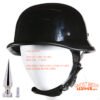 Novelty Motorcycle Helmet - Flat or Gloss Black - German - Spike - Kit - H402-502-SP400-KIT-DL Novelty Motorcycle Helmet - Flat or Gloss Black - German - Spike - Kit - H402-502-SP400-KIT-DL