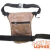 Leather Thigh Bag - Gun Pocket - Brown - Motorcycle - AC1025-BRN-DL