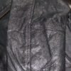 Embossed Retro Black Eagle Motorcycle Jacket with Side Laces and Live To Ride - SKU MJ703-01-NLR-DL