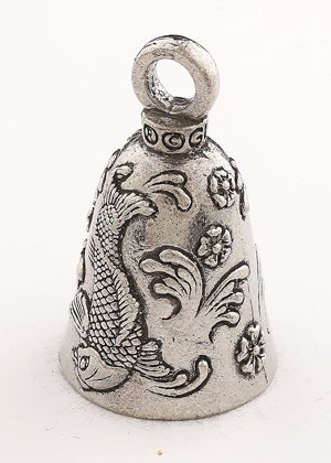 Koi Fish - Pewter - Motorcycle Guardian Bell® - Made In USA - SKU GB-KOI-FISH-DS
