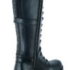 Women's Black Leather 15" Harness Motorcycle Boots - Biker Boots - DS9765-DS