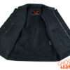 Leather Motorcycle Vest - Men's - Gun Pockets - Up To 12XL - Big and Tall - AM9192-DS