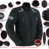 Mesh Motorcycle Jacket - Men's - Flight Wings - Black - Up To 5XL - DS4610-DS