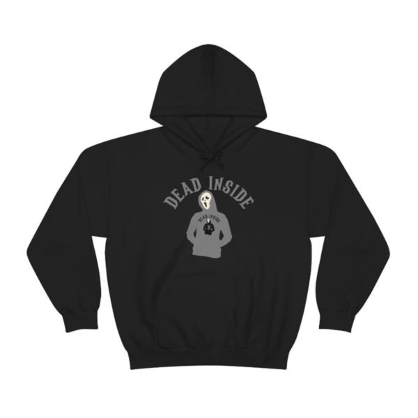 Dead Inside - Hoodie Wearing A Hoodie x4 - Unisex Heavy Blend Hooded Sweatshirt - Dark Colors