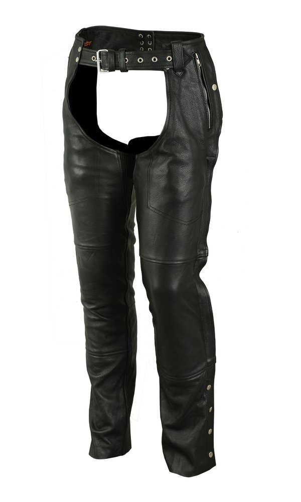 Leather Chaps - Deep Pocket - Unisex - Big - Up To 5XL - DS405-DS