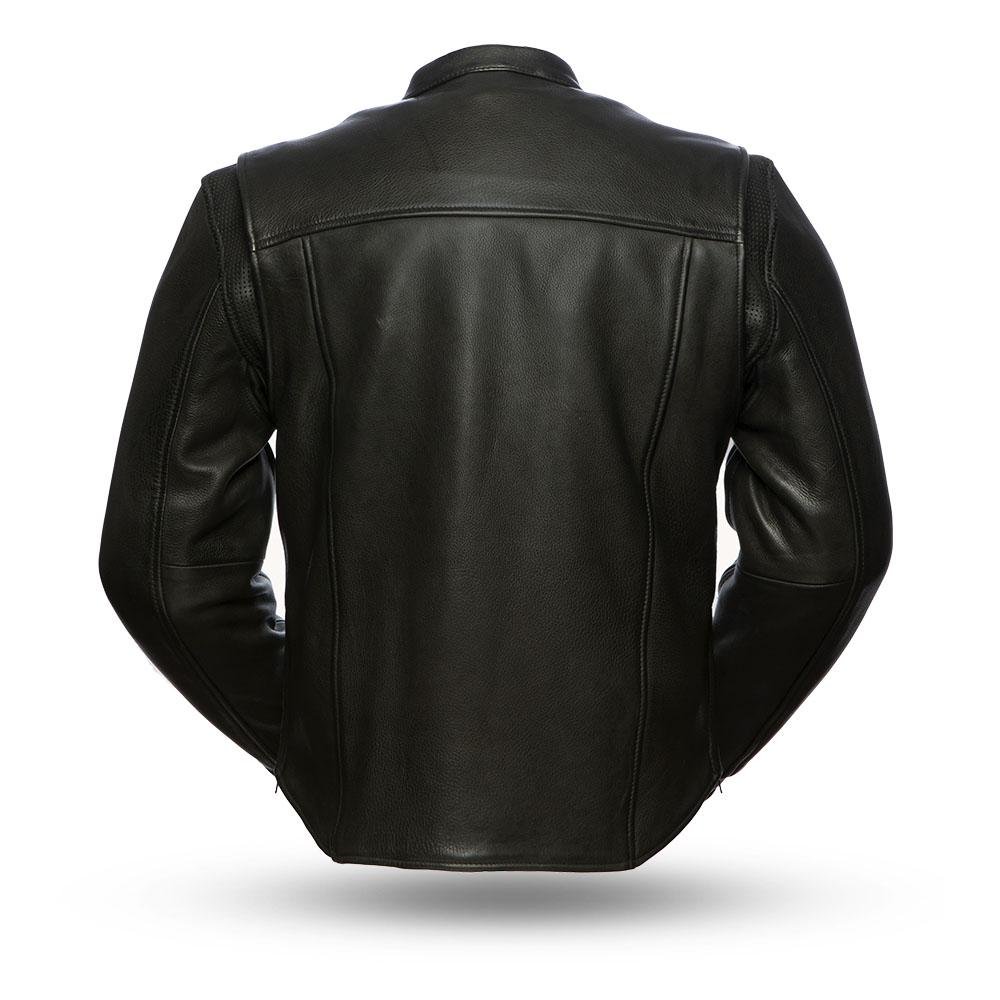 Leather Motorcycle Jacket - Men's - Revolt - Gun Pockets - FIM271CPMZ-FM