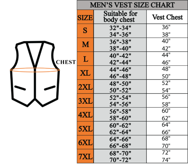 Leather Vest - Men's - Motorcycle Club - Red Paisley Lining - Up To 62 - MV7320-RT-PD-88-DL