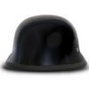 Novelty Motorcycle Helmet - High Gloss Black - Big German - 1005A-DH