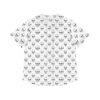 Skull Print - White on Black - Women's Baseball Jersey (AOP)