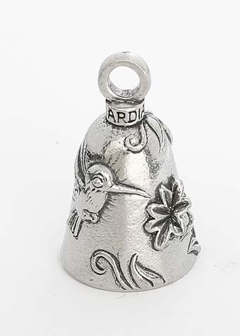 Hummingbird - Pewter - Motorcycle Guardian Bell® - Made In USA - SKU GB-HUMMINGBIRD-DS