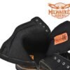 Leather Motorcycle Boots - Men's - Zipper and Lace-Up - MR-BTM8002-DL