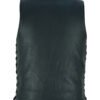Leather Motorcycle Vest - Men's - Gun Pockets - Up To 8XL - DS122-DS