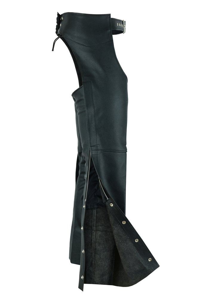 Men's Leather Chaps - Motorcycle - Unisex - Big - Up To 10XL - DS-400-DS