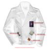 Leather Motorcycle Jacket - Men's - Police - Up To 10XL - DS710-DS