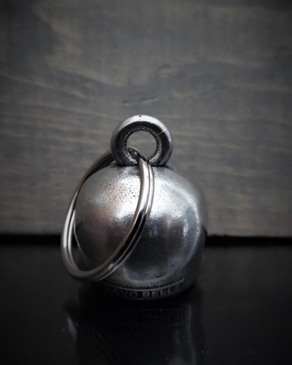 Pot Head Skull - Pewter - Motorcycle Gremlin Bell - Made In USA - SKU BB93-DS