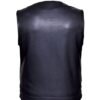 Leather Motorcycle Vest - Men's - Club Style - 6674-00-UN