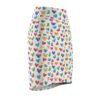 Doodle Hearts - Red Pink White - Women's Pencil Skirt (AOP)