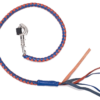 Get Back Whip - 36" - Orange and Blue Leather - GBW14-DL
