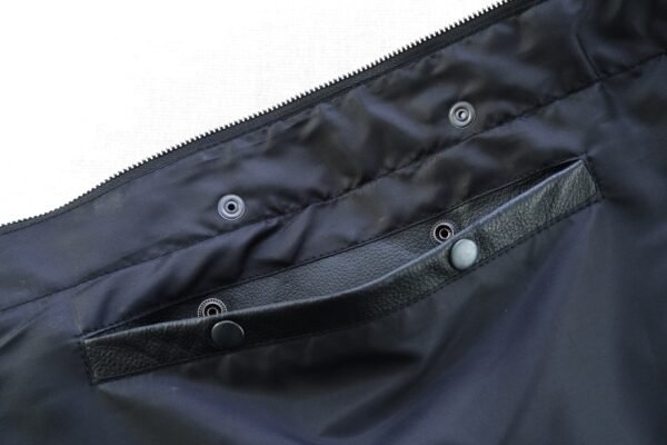 Leather Motorcycle Vest - Men's - Gun Pockets - Up To 12XL - No Collar - Big and Tall - AM9193-DS