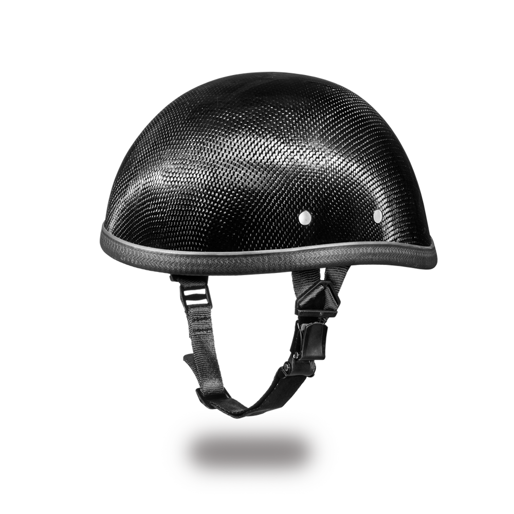 Novelty Motorcycle Helmet - Real Carbon Fiber - Eagle Shorty - 2002G-DH