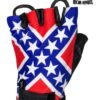 Leather Motorcycle Gloves - Rebel Flag - Unisex - Confederate - GL2038-N-DL