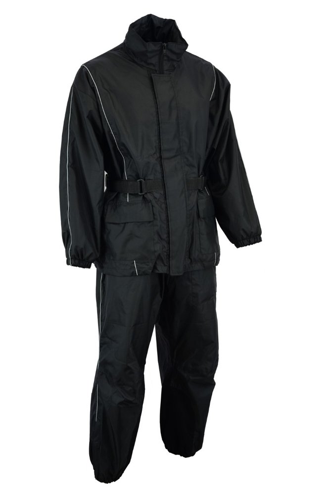 Rain Suit - Men's - Waterproof - Motorcycle - Black - DS589-DS