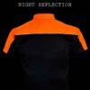 Motorcycle Mechanic Shirt - Men's - Black and Orange - Up To Size 4XL - MECS-BLK-ORANGE-DL.