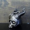 Hell Skull - Pewter - Motorcycle Gremlin Bell - Made In USA - SKU BB80-DS