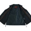 Leather Motorcycle Vest - Men's - Gun Pockets - Side Laces - Up To 9XL - DS105-DS