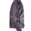 Embossed Eagle Retro Brown Motorcycle Jacket with Side Laces and Live To Ride - SKU MJ703-02-DL
