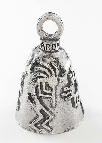 Kokopelli - Pewter - Motorcycle Guardian Bell® - Made In USA - SKU GB-KOKOPELLI-DS