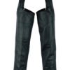 Men's Leather Chaps - Motorcycle - Unisex - Dual Deep Pocket - Up To 8XL - DS-410-DS
