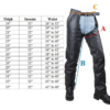 Leather Assless Chaps - Braid Design - Men or Women - Premium - C326-RC-01-DL