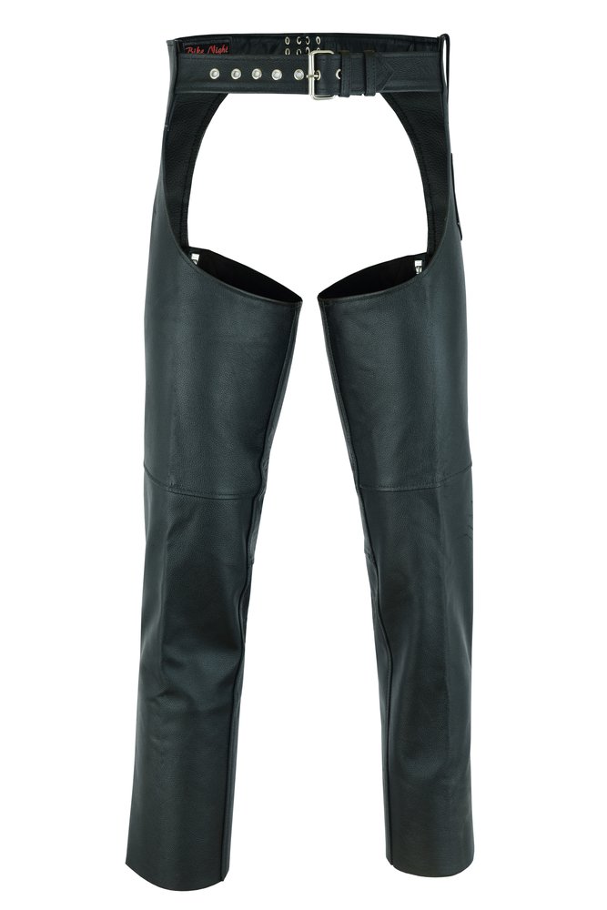 Men's Leather Chaps - Motorcycle - Unisex - Big - Up To 10XL - DS-400-DS