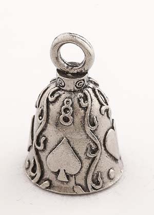 Poker - Pewter - Motorcycle Guardian Bell® - Made In USA - SKU GB-POKER-DS