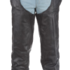 Braided Leather Chaps With Thigh Stretch for Men or Women - C336-04-DL