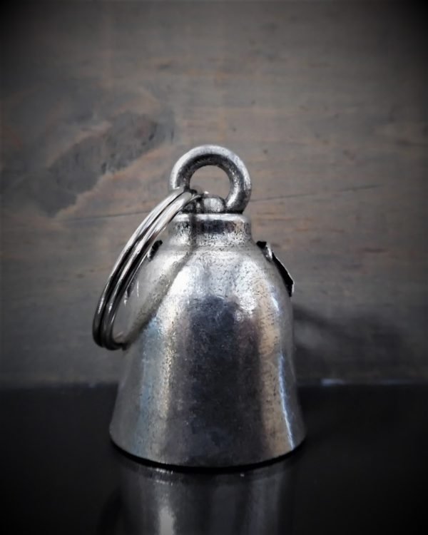 Skull Batwing - Pewter - Motorcycle Gremlin Bell - Made In USA - SKU BB59-DS