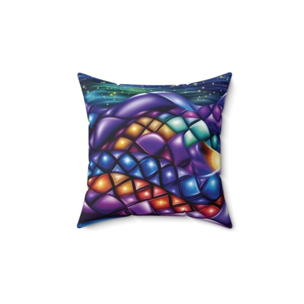 Diamond Abstracts - Multi Colors - Faux Suede Square Pillow