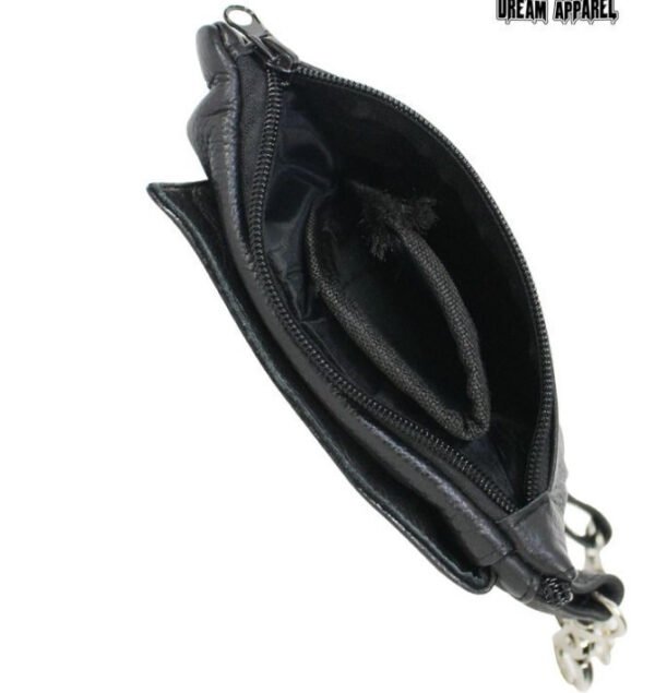 Leather Belt Bag - Teal Blue - Gun Pocket - Tribal Heart Design - Handbag - BAG36-EBL1-TEAL-DL