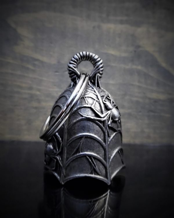 Spider - Pewter - Motorcycle Gremlin Bell - Made In USA - SKU BB29-DS