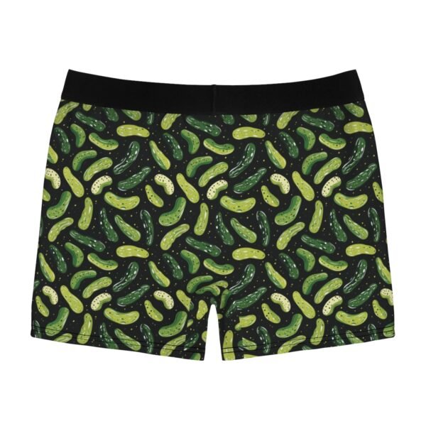 Doodle Pickles - Green on Black - Men's Boxer Briefs (AOP)