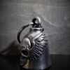 Skull Up Wings - Pewter - Motorcycle Ride Bell - Made In USA - SKU BB60-DS