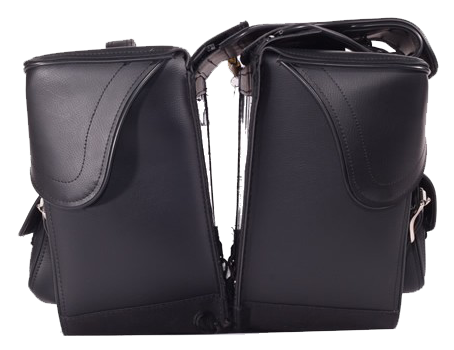 Saddlebags - PVC - Throwover - Pockets - Motorcycle - SD4085-NS-PV-DL