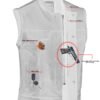 Leather Motorcycle Vest - Men's - Gun Pockets - Up To 12XL - Big and Tall - DS189A-DS