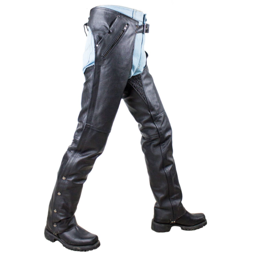 Leather Chaps - Men's or Women's - Premium Cowhide Leather - C2334-11-DL