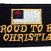 Vest Patches - Two Christian Patches - Proud To Be Christian - PAT-D601-D607-DL