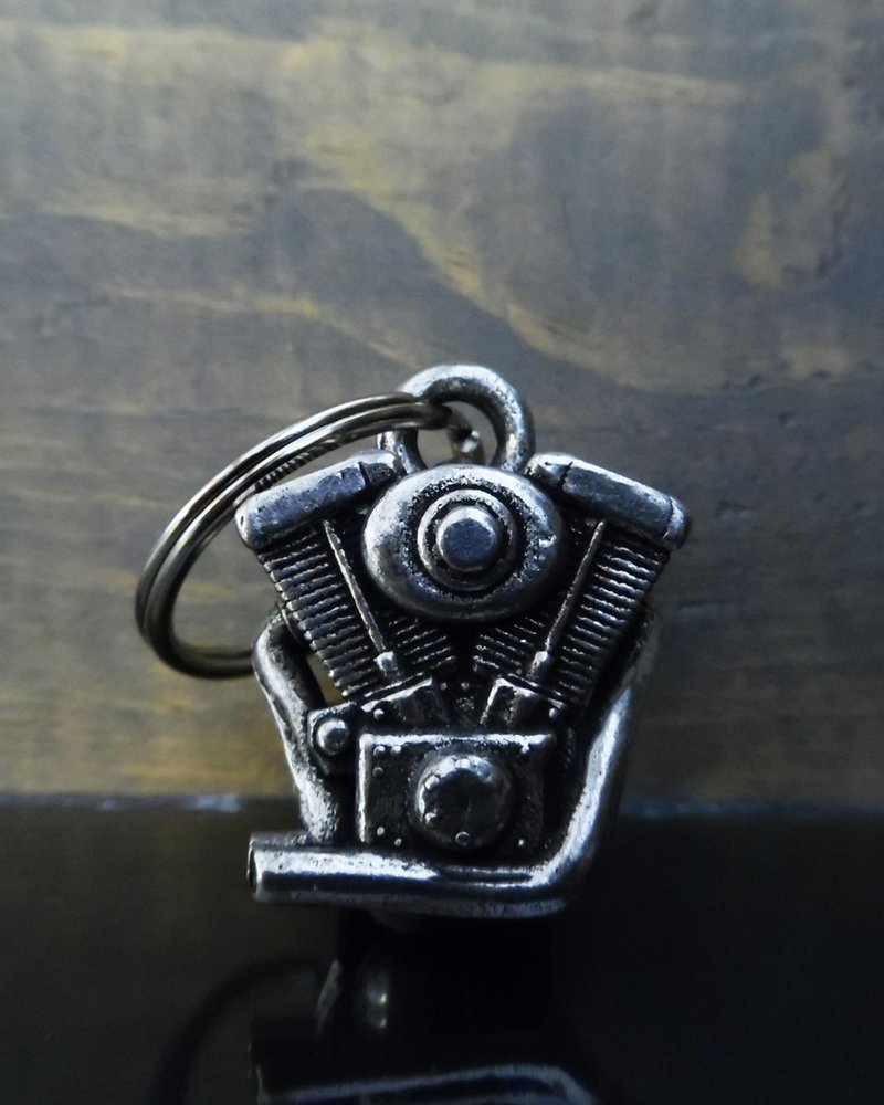 Motorcycle Engine - Pewter - Motorcycle Gremlin Bell - Made In USA - SKU BB79-DS